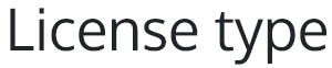 License types